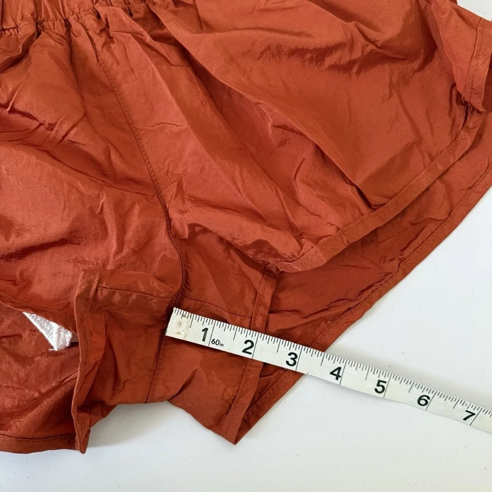 Free People Movement The Way Home Short Burnt Orange Rust Womens Small